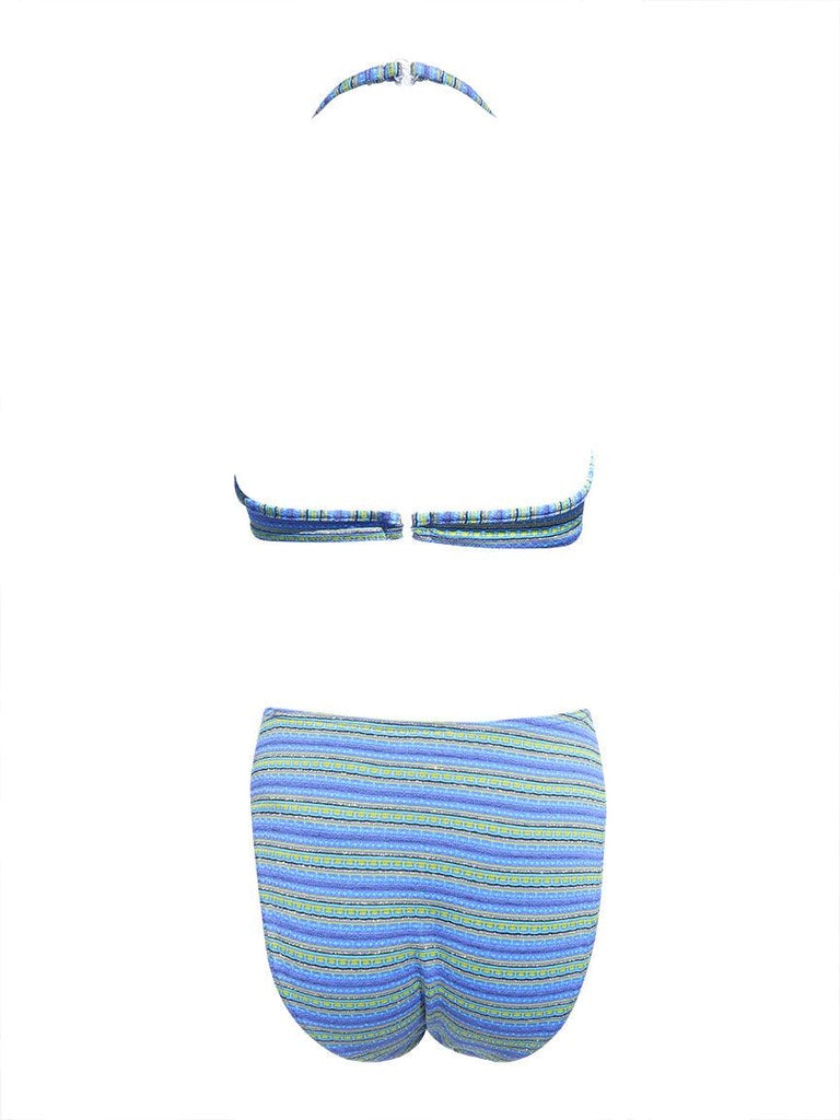90s Stripe Underwire Bikini Sz M - DMT VINTAGE