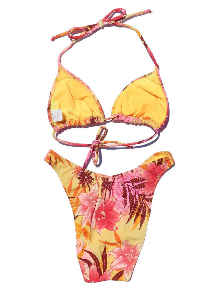 90s Tropical String Bikini Sz S/M - DMT VINTAGE