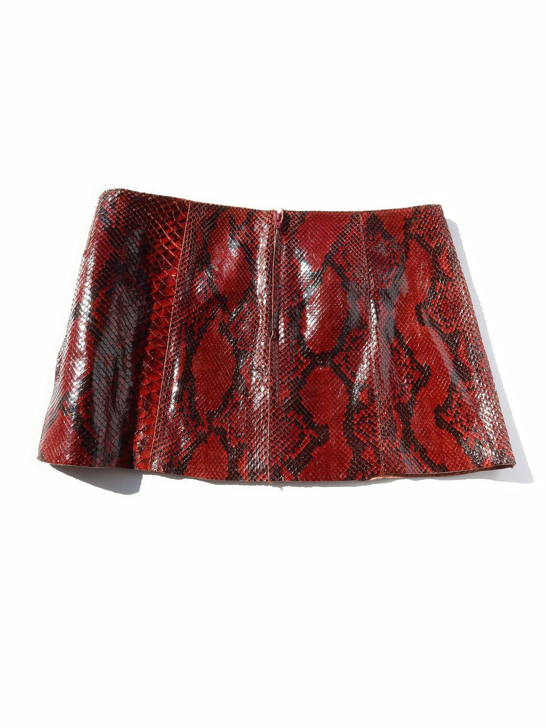 Dolce & Gabbana Genuine Python Mini Skirt SZ 40 - DMT VINTAGE