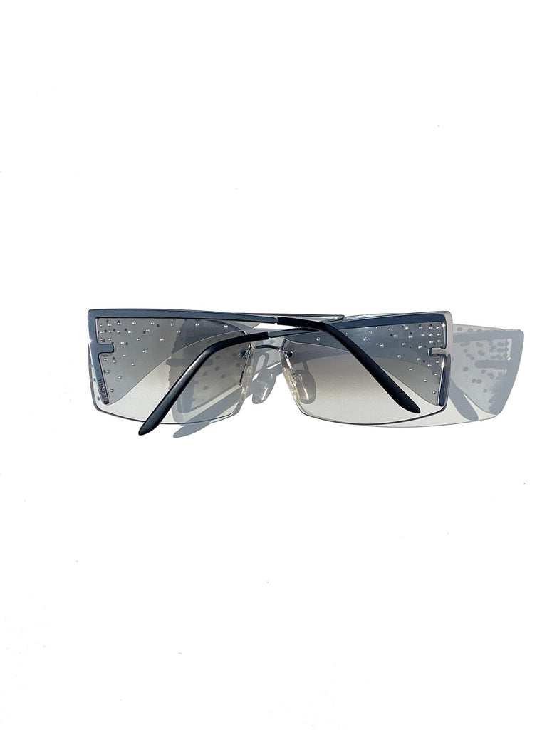 Fendi Rimless Crystal Sunglasses - DMT VINTAGE
