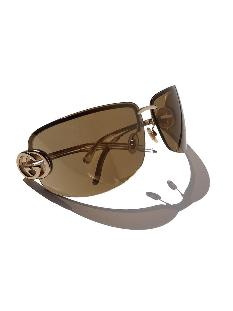 Gold GG Logo Sunglasses - DMT VINTAGE