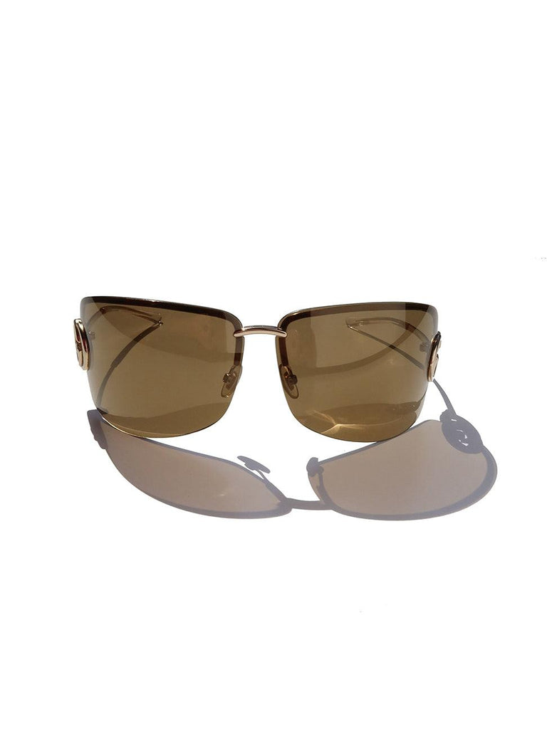 Gold GG Logo Sunglasses - DMT VINTAGE