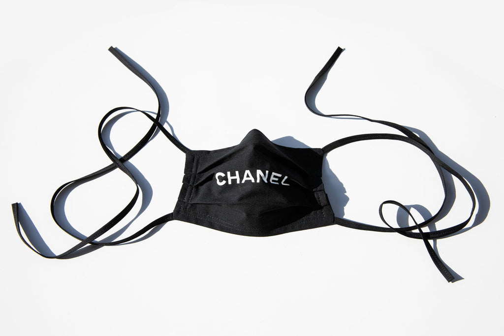Handmade Chanel Fabric Dustbag Face Mask - DMT VINTAGE