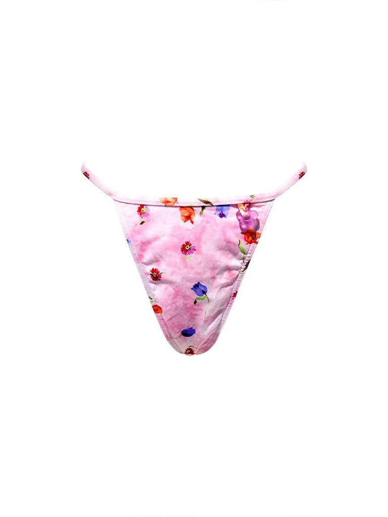 Pink See Through Butterfly Panties Y2k 2000 Genuine Vintage Dead Stock  Thong Underwear 